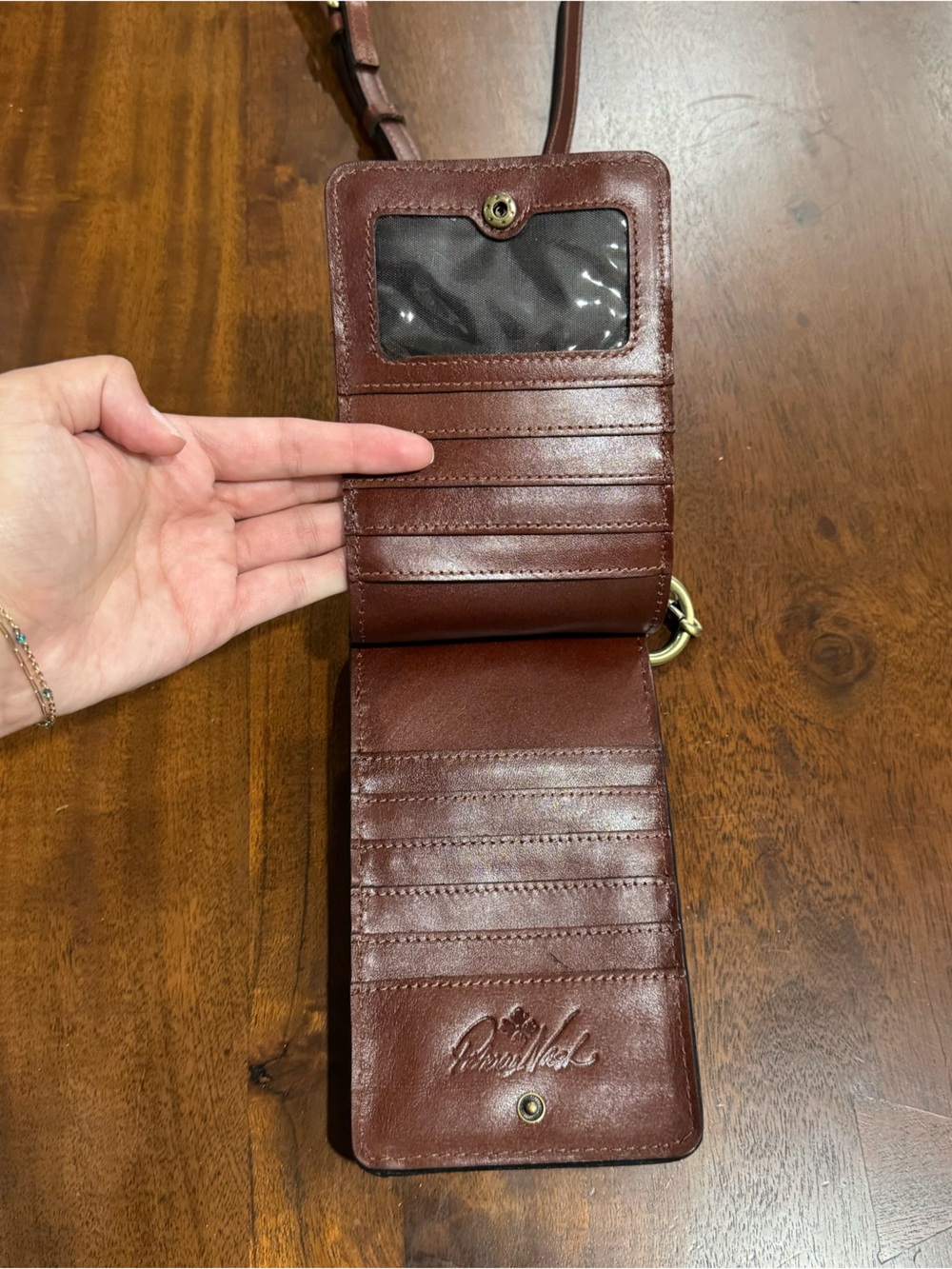 Patricia Nash Farleigh Phone Crossbody Bag Leather - Picture 4 of 7